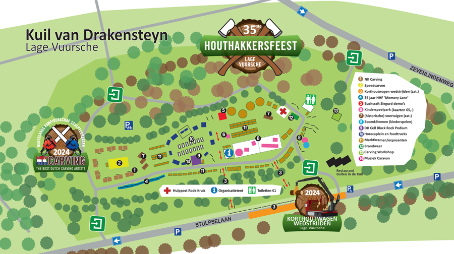 Plattegrond Houthakkersfeest 2024